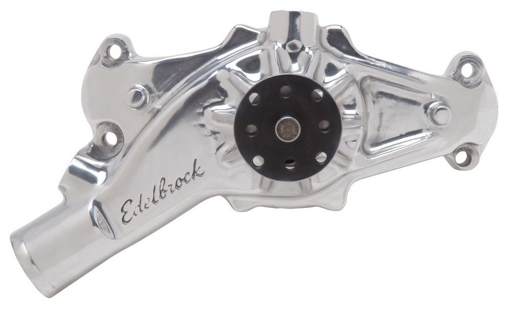 EdelbrockBBC Water Pump - Short- R/R- Polished