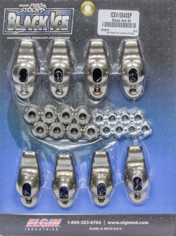 ElginSBC B/I Rocker Arm Kit 1.60 Ratio 3/8 Stud