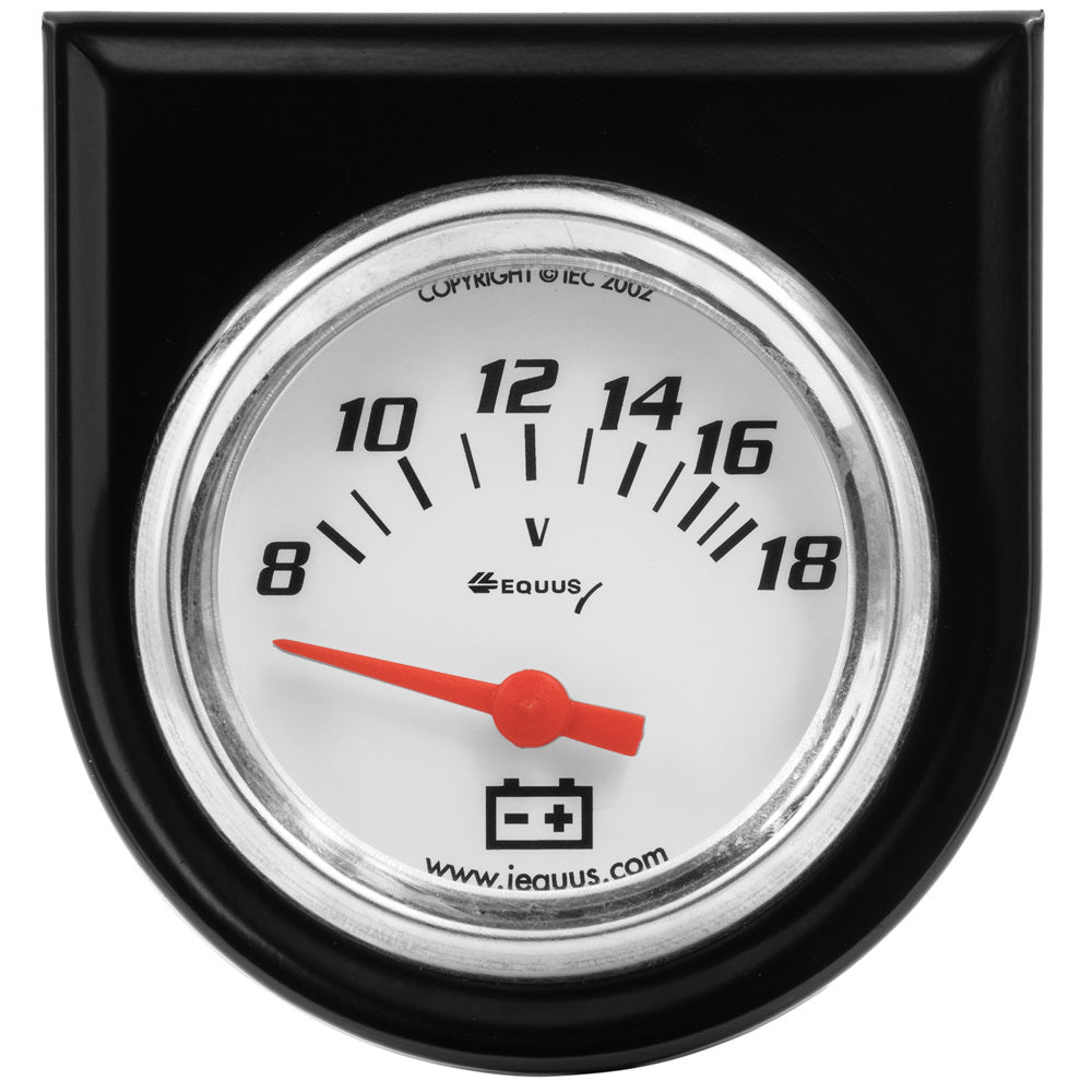 Equus2.0 Dia Voltmeter Gauge w/Black Panel