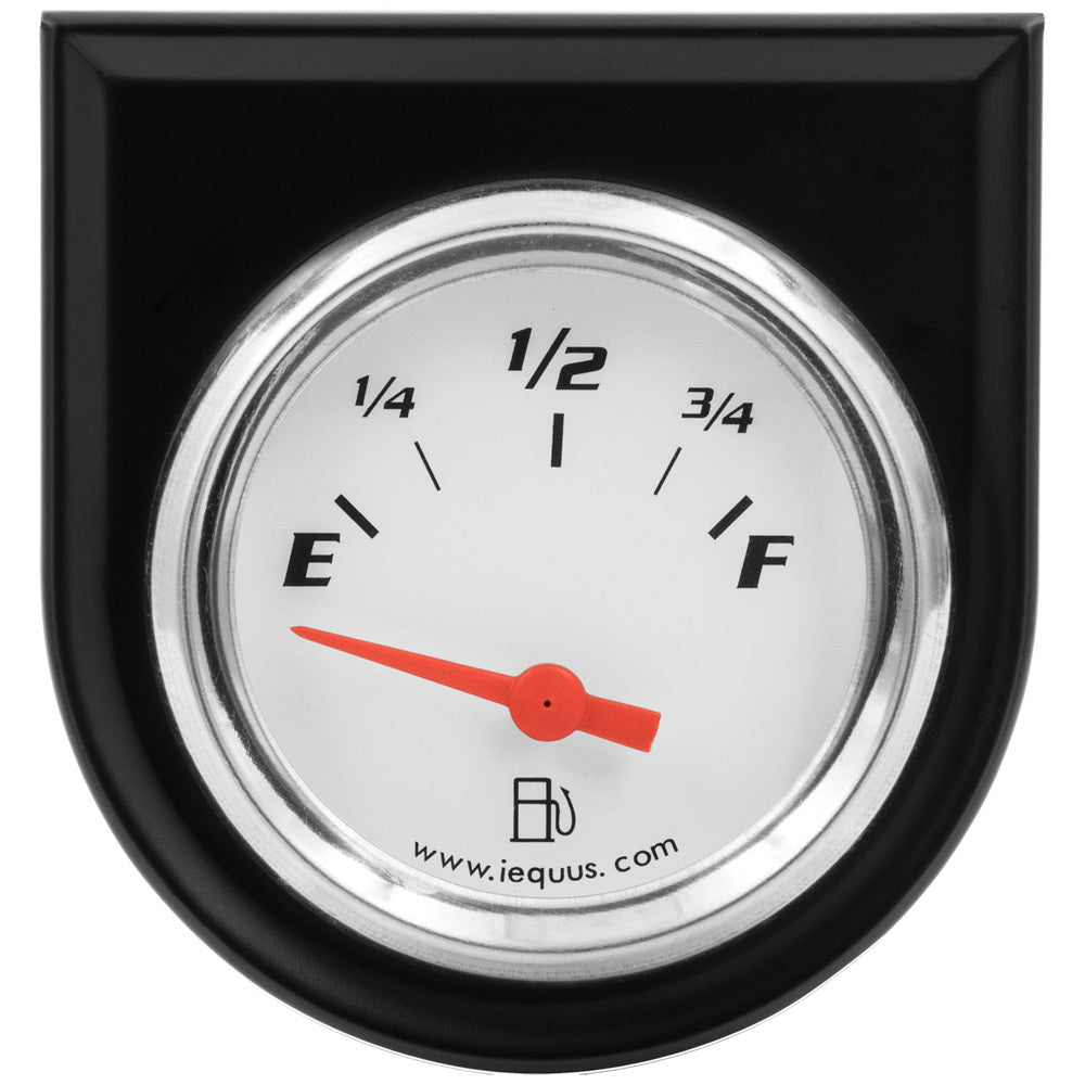 Equus2.0 Dia Fuel Level Gauge w/Black Panel