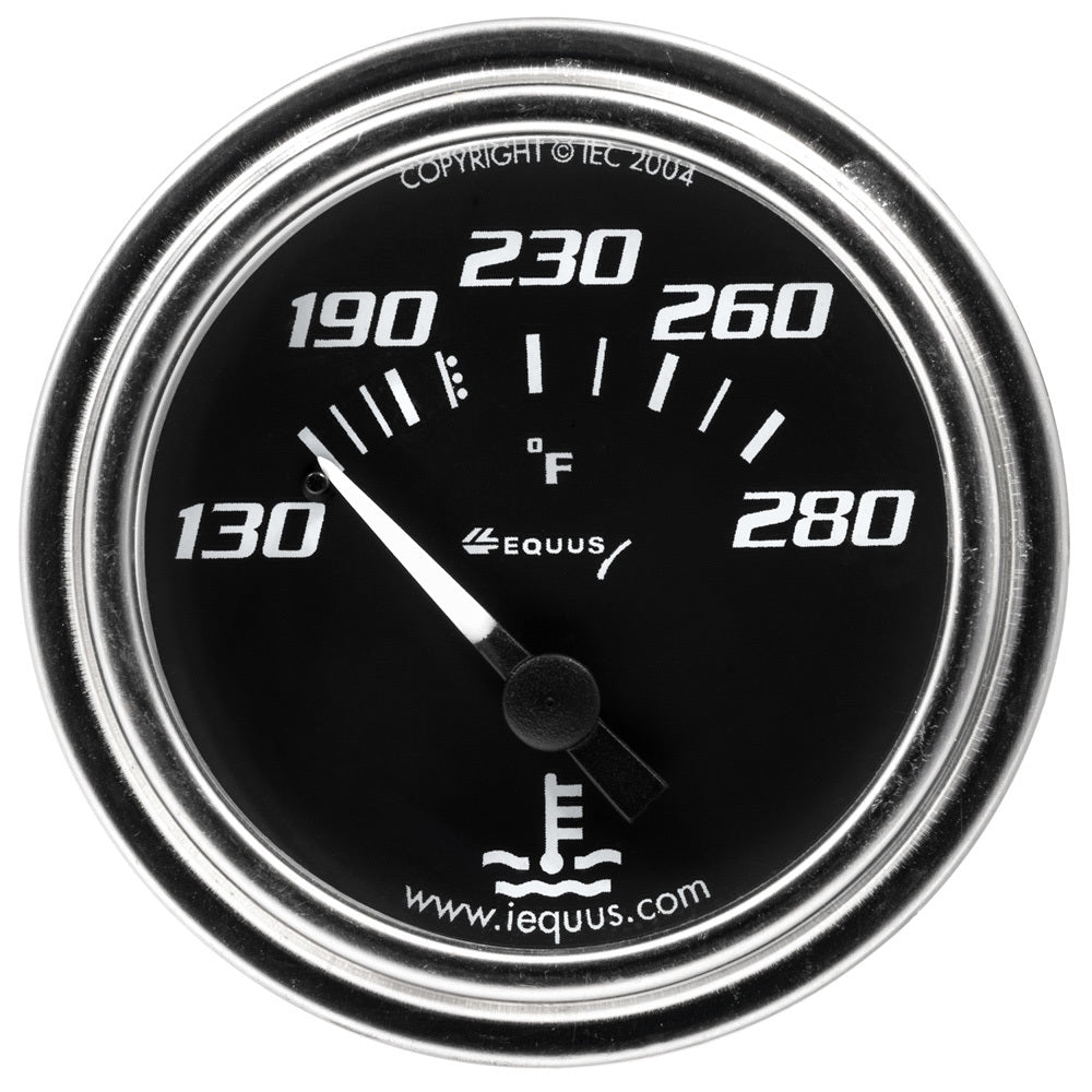 Equus2.0 Dia Water Temp Gauge Chrome  130-280