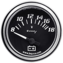 Load image into Gallery viewer, Equus2.0 Dia Voltmeter Gauge Chrome 8-18 Volts