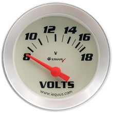 Load image into Gallery viewer, Equus2.0 Dia Voltmeter Gauge Silver 8-18 Volts