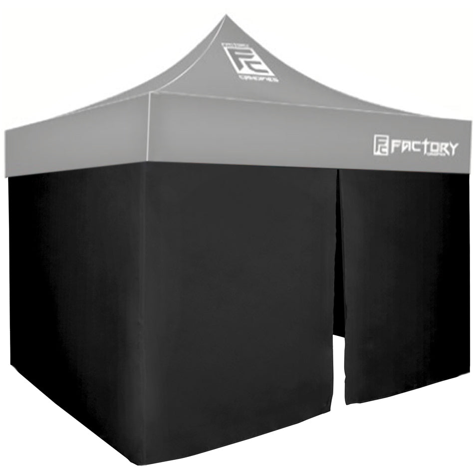 Factory CanopiesWall Kit Black 10ft x 10ft Canopy