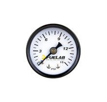 Load image into Gallery viewer, FuelabFuel Pressure Gauge Carb 0-15psi