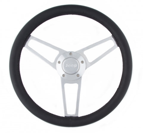 GrantBillet Series Leather St eering Wheel Jeep Logo