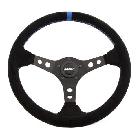 GrantSuede Racing Steering Wheel w/Center Marker