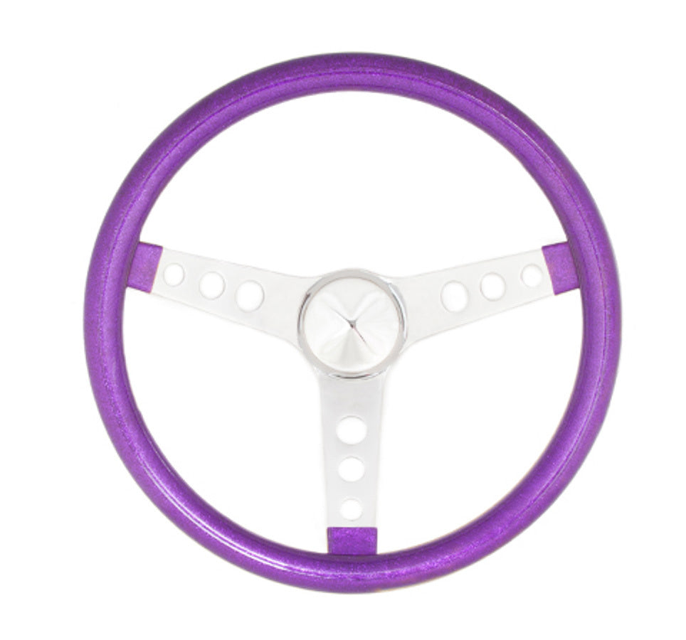 GrantSteering Wheel Mtl Flake Purple/Spoke Chrm 13.5