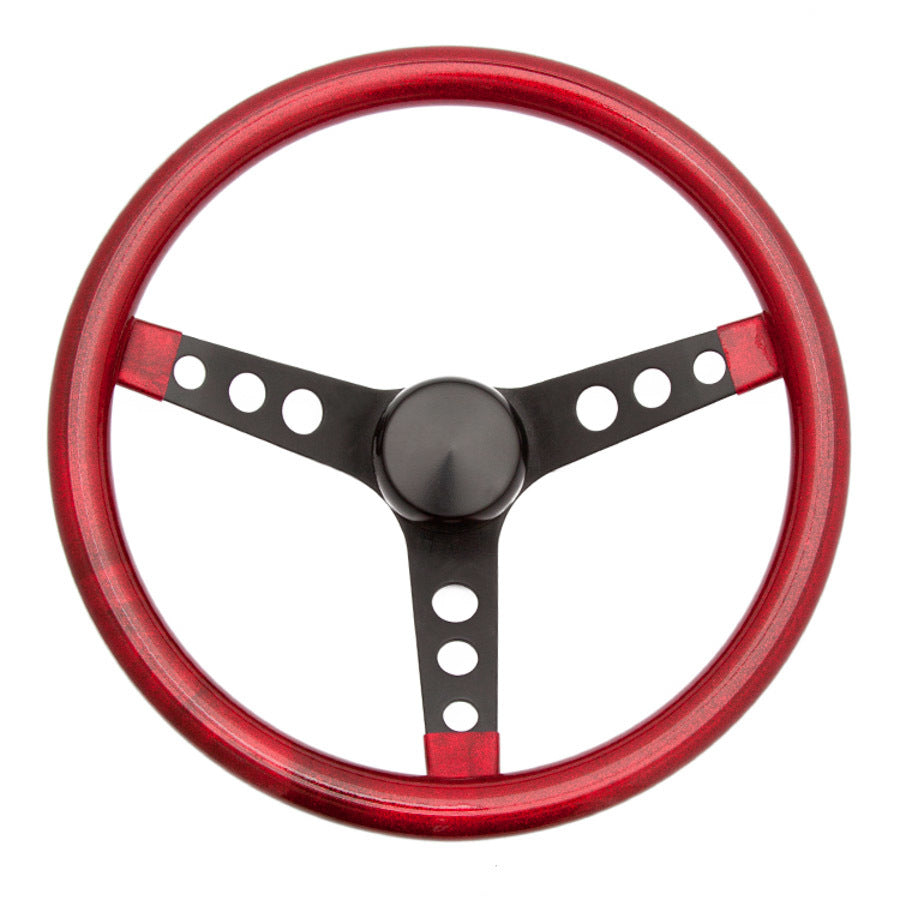 GrantSteering Wheel Mtl Flake Red/Spoke Blk 15