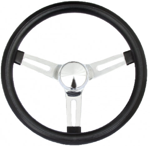 GrantClassic Series Chrome Slotted Steering Wheel