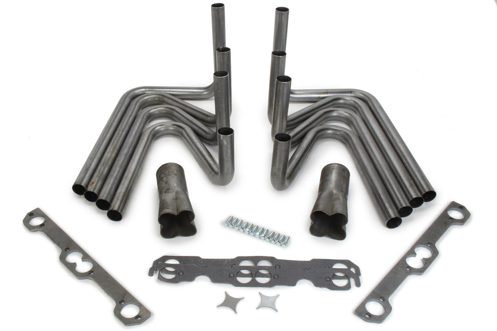 Hedman Hedders1-5/8in SBC Weld Up Kit- 3in Weld On Collector