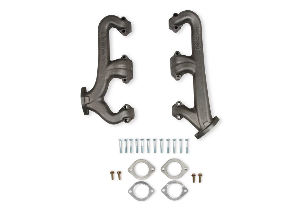 HookerSBC Exhaust Manifold Set 2.5in Outlet Cast Iron