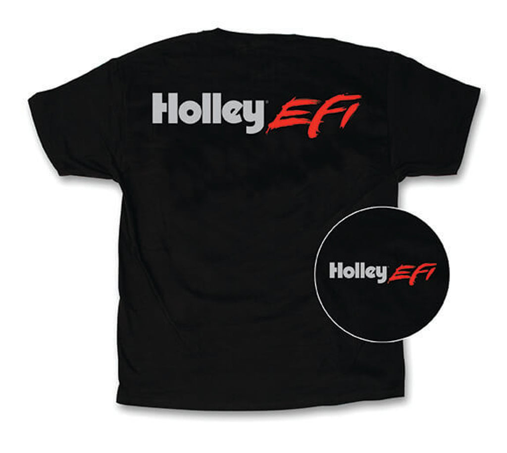 HolleyT-Shirt - Large w/Holley EFI SS Logo - Black