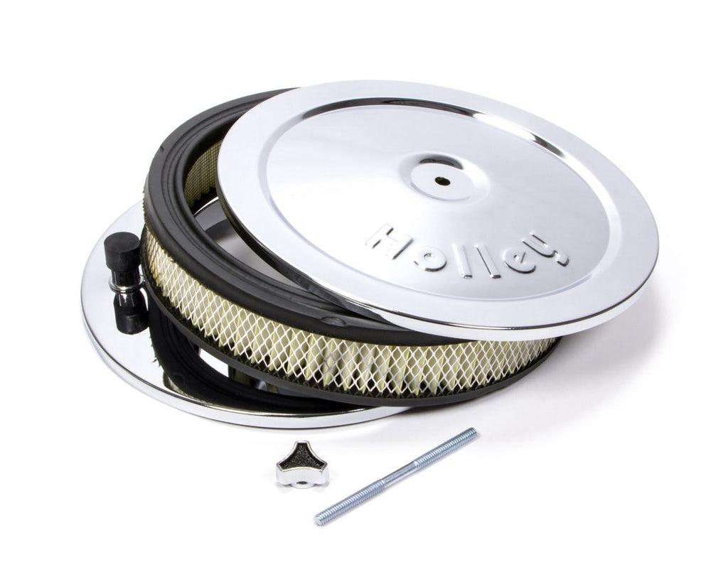 HolleyChrome 10in Air Cleaner Assembly