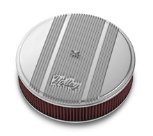 Load image into Gallery viewer, Holley14x3 Die Cast Finned Alm Air Cleaner  Polished