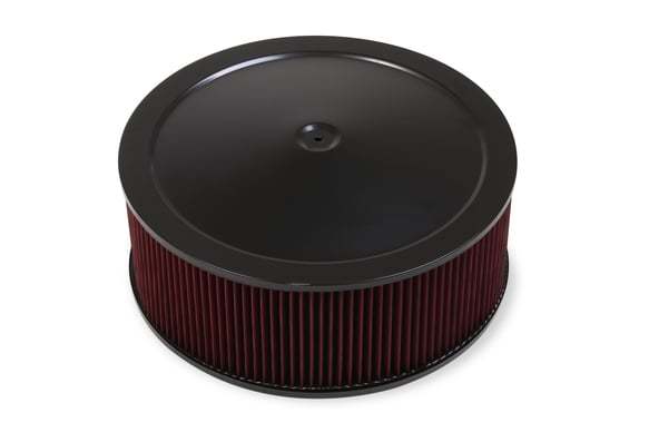 Holley4500 Drop Base Air Cleaner - Black 16x6