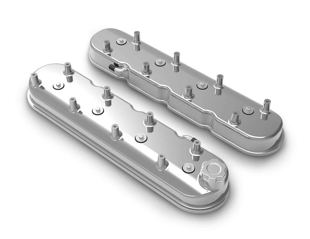 HolleyGM LS Tall Valve Cover Set - Polished