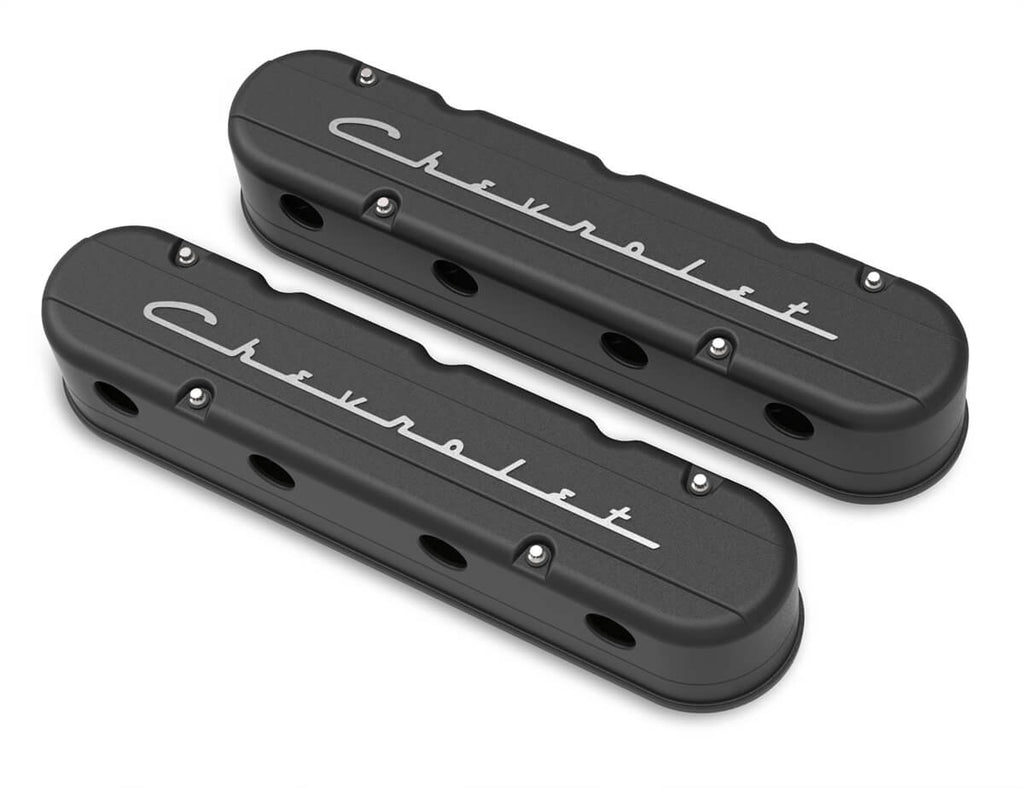 HolleyValve Cover Set GM LS 2-Piece Design