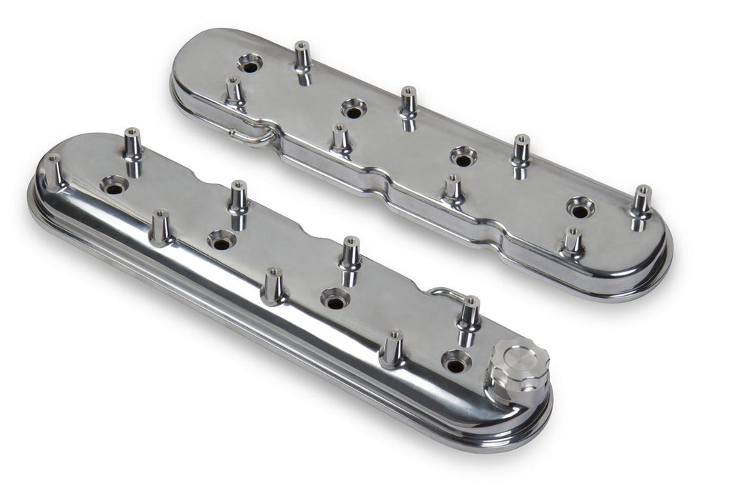 HolleyGM LS1 Valve Cover Set - Polished