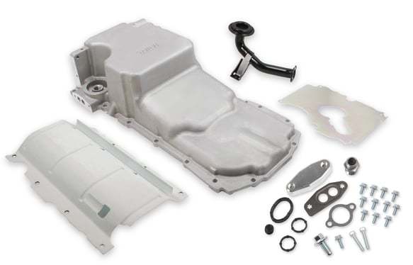 HolleyGM LT Gen-V Oil Pan Swap Kit - As-Cast Finish