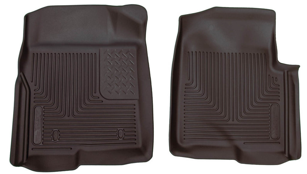 Husky LinersFord X-Act Contour Floor Liners Front Black