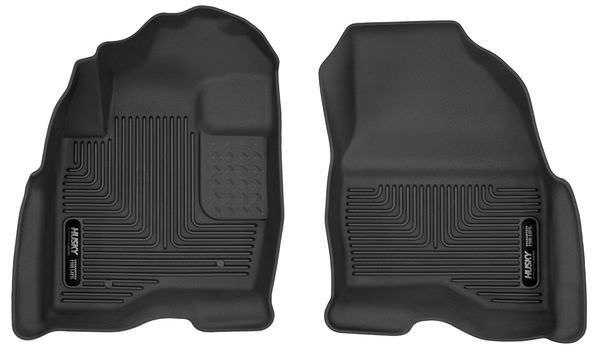 Husky LinersFord X-Act Contour Floor Liners Front Black