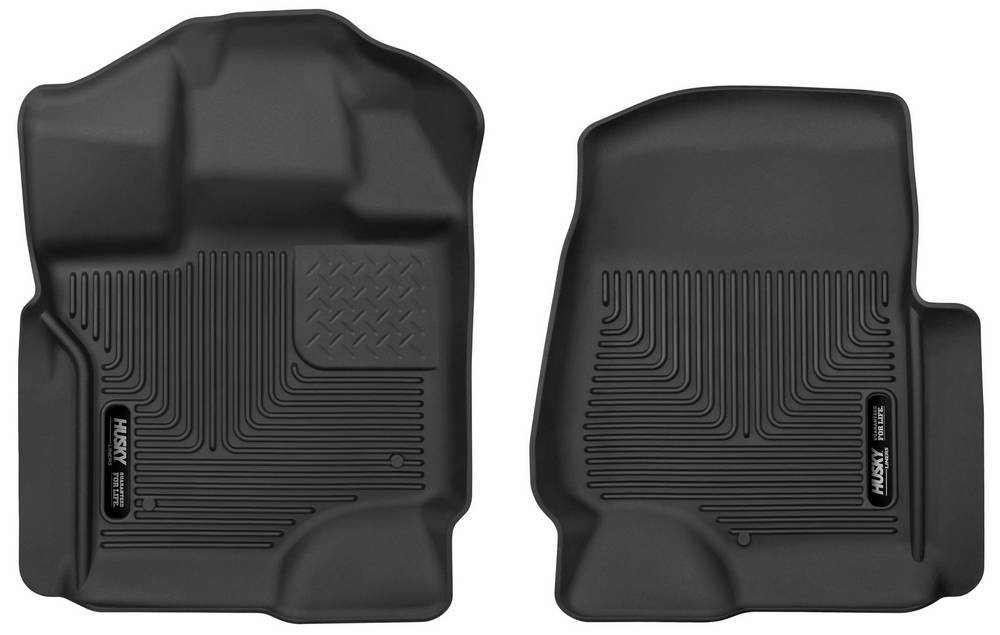 Husky LinersFord X-Act Contour Floor Liners Front Black