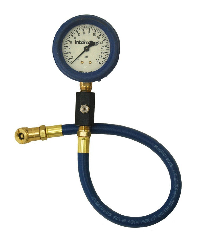 IntercompDeluxe Air Gauge 2.5in 0-30 Liquid Filled