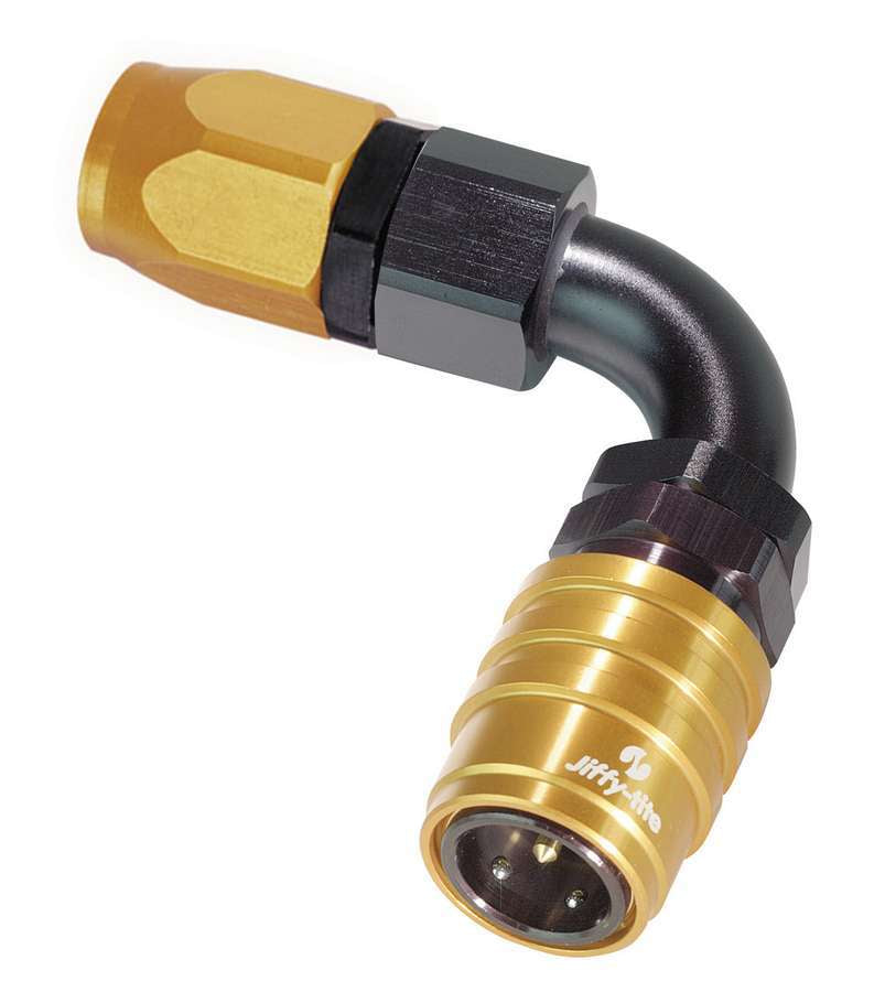 jiffytiteQ/R #6 90 Deg Hose End Socket Valved