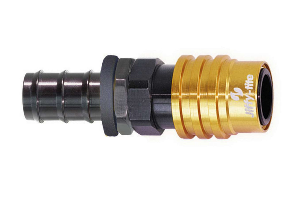 jiffytite8an Socket Push Lock Hose End- Valved