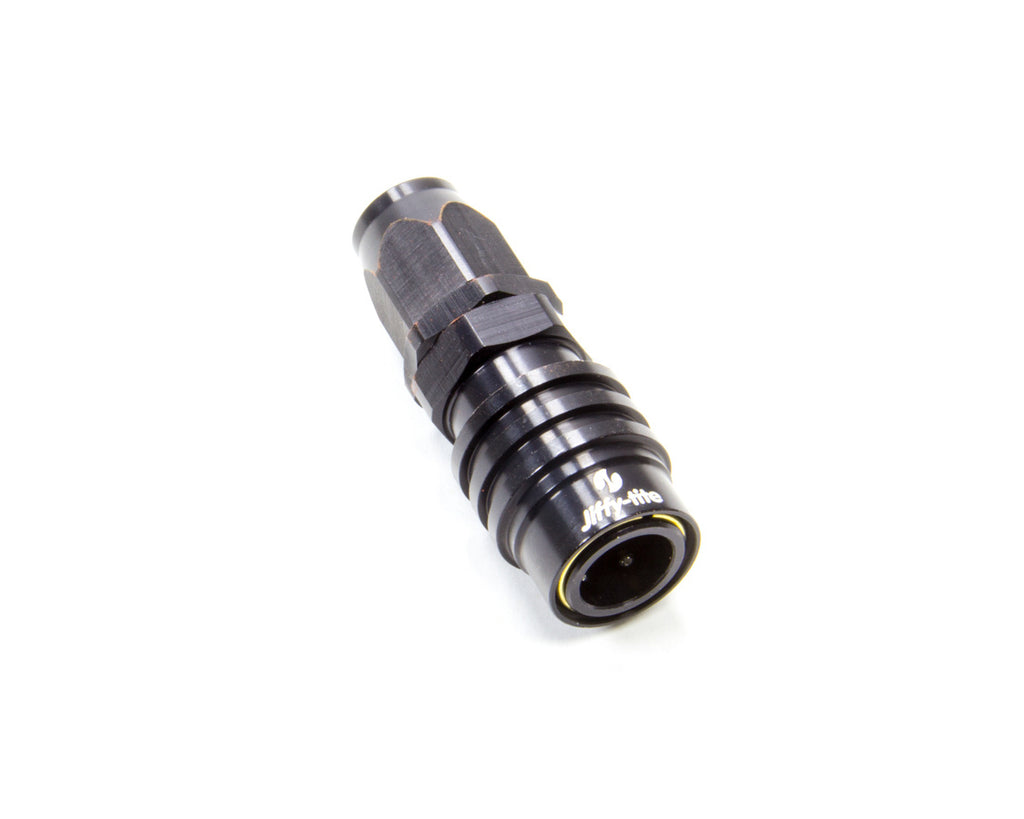 jiffytiteQ/R #6 Straight Hose End Black