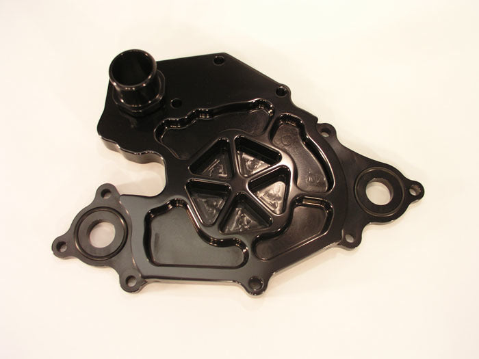 MeziereHemi H/F Water Pump Back Plate - Black