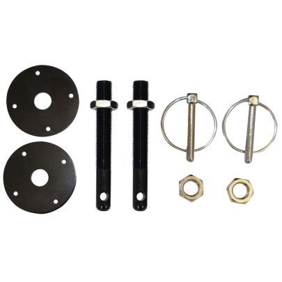 MorosoHood Pin Kit 2pk Alm. 1/2in  - Black