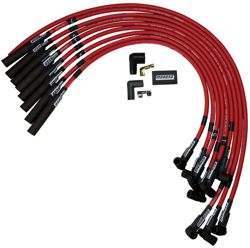 MorosoUltra 40 Plug Wire Set - Red