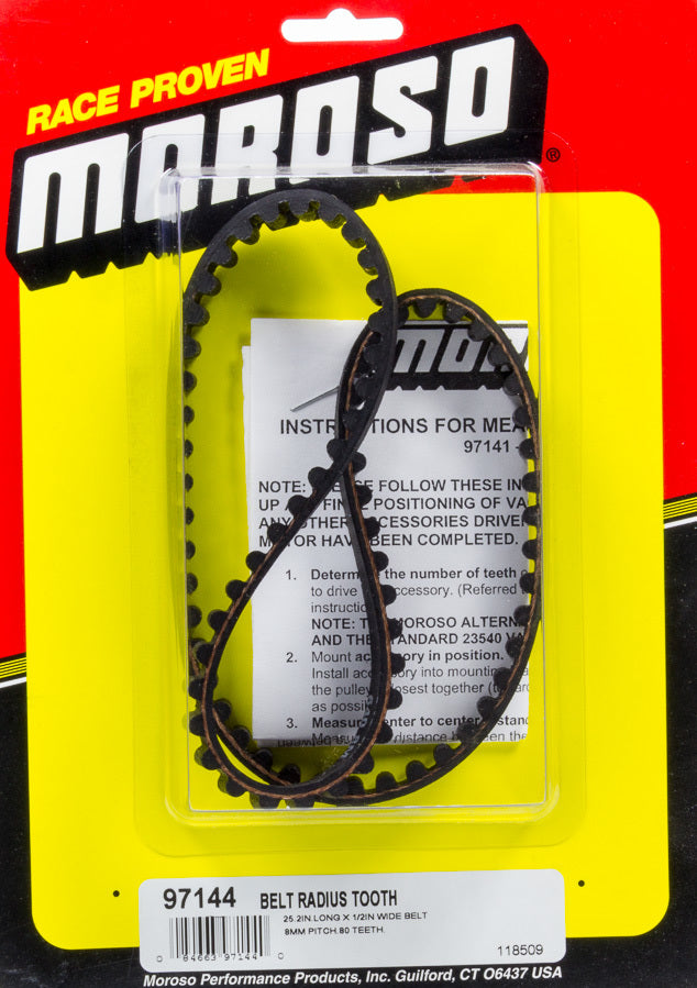 MorosoRadius Tooth Drive Belt - 25.2 Long