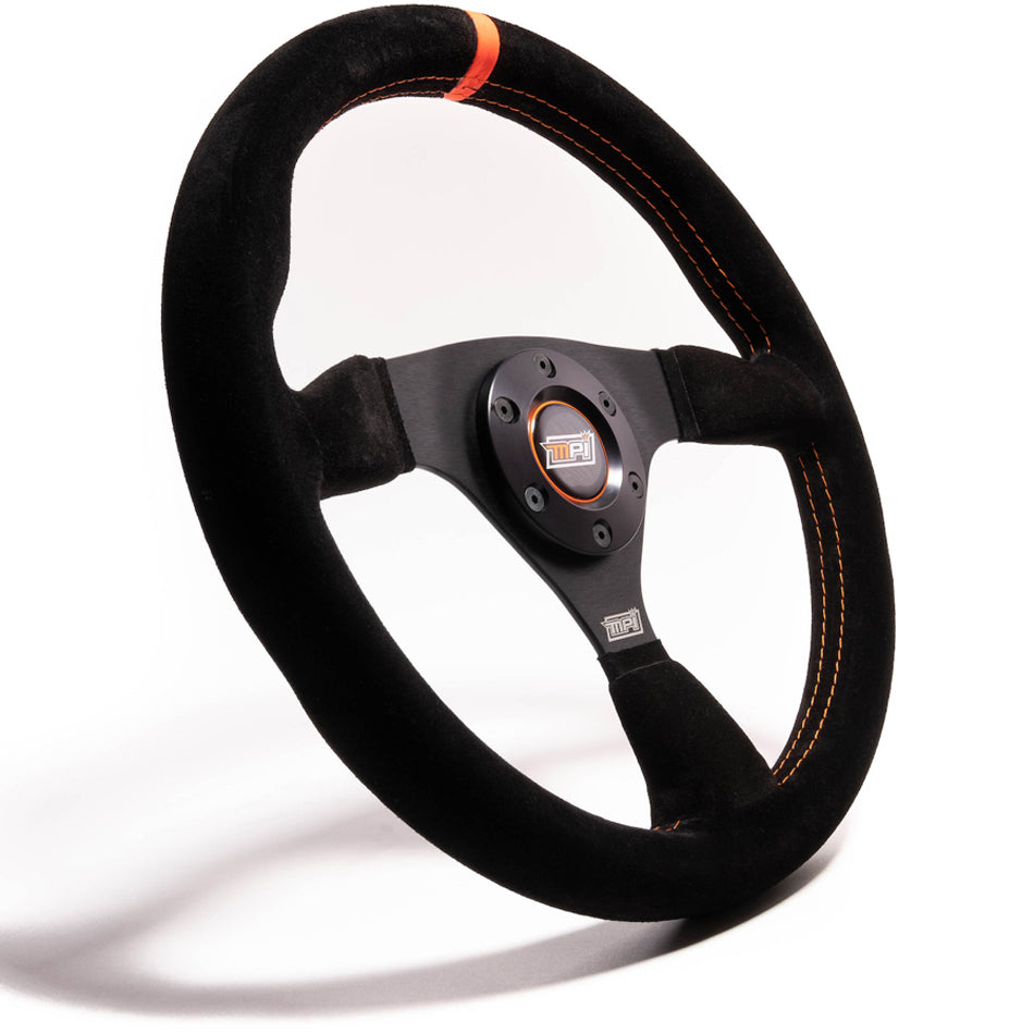 MPI11.75 in Wheel Black Suede 6-Bolt Aluminum