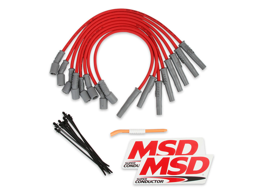 MSD8.5mm Plug Wire Set Ford Raptor 10-15 6.2L Red