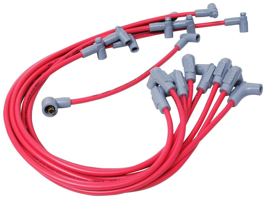 MSD8.5MM Spark Plug Wire Set - Red