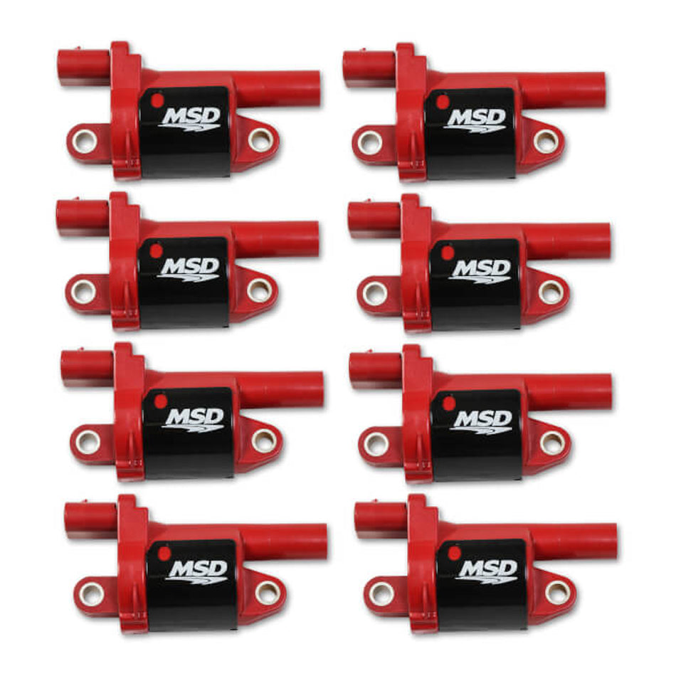 MSDCoil Red Round GM V8 2014-Up 8pk