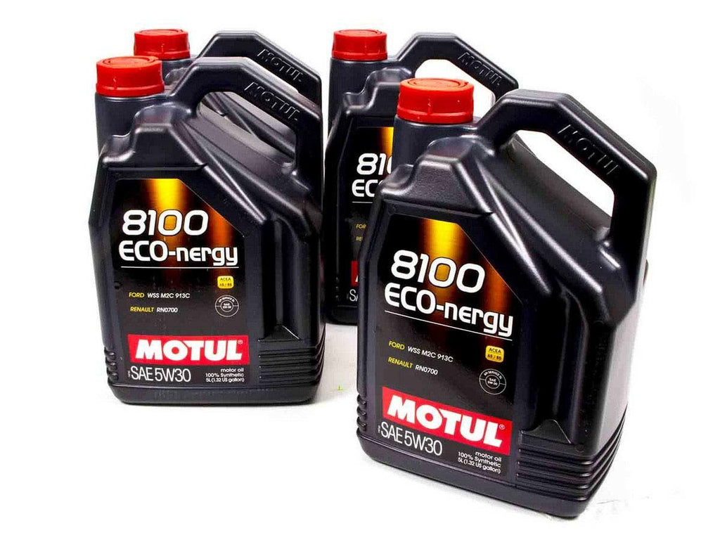 Motul8100 Eco-Nergy 5w30 Oil Case/4-5 Liters