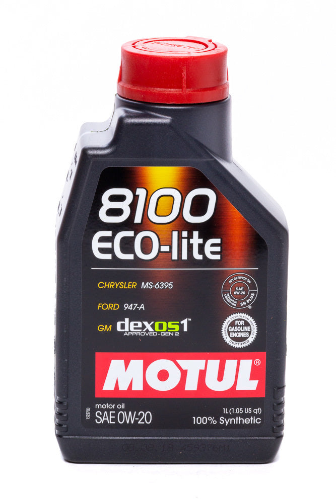 Motul8100 0w20 Eco-Lite Oil 1 Liter Dexos1