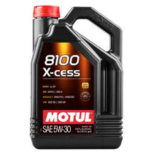 Load image into Gallery viewer, Motul8100 X-Cess 5w30 Oil 5 Liter