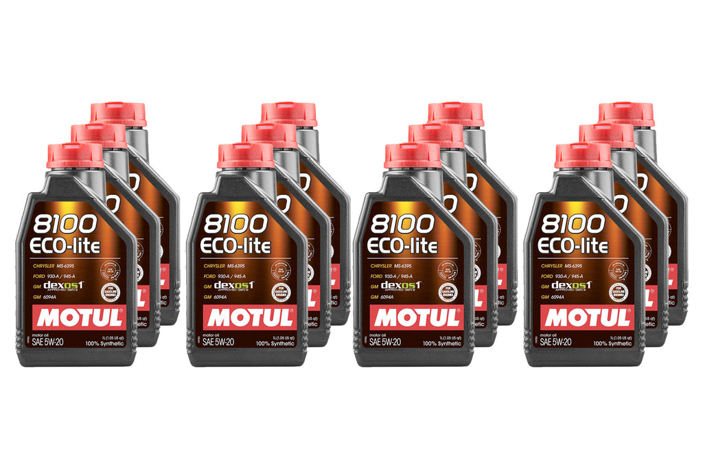 Motul8100 5w20 Eco-Lite Oil Case 12 x 1 Liter Dexos