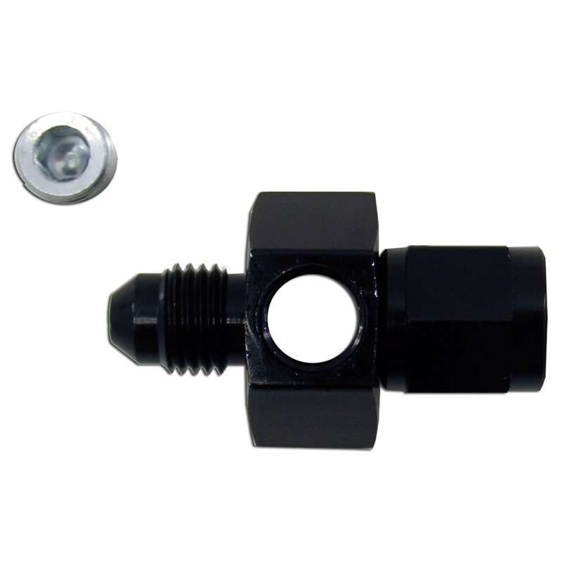 Nitrous Express6an Swivel Gauge Adapter Fitting - Black