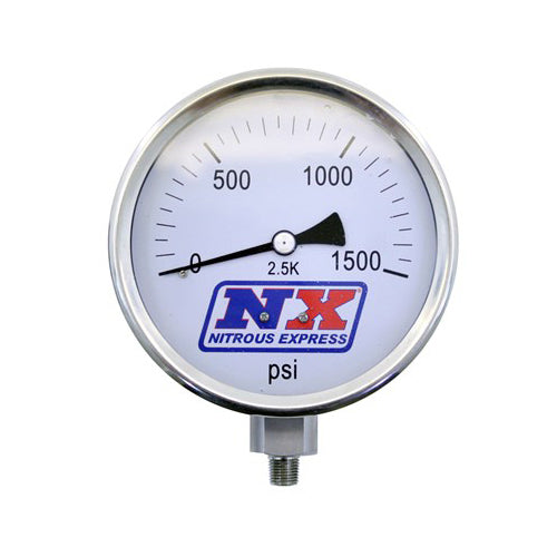 Nitrous ExpressNitrous Pressure Gauge 4in Dia High Accuracy