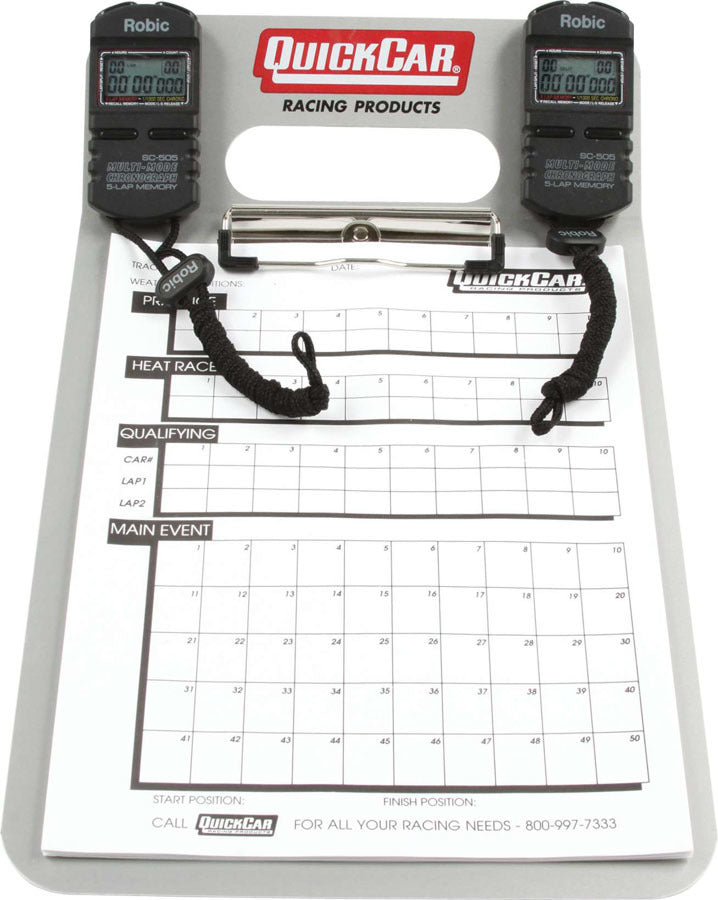 Quickcar RacingDual Timing Clipboard