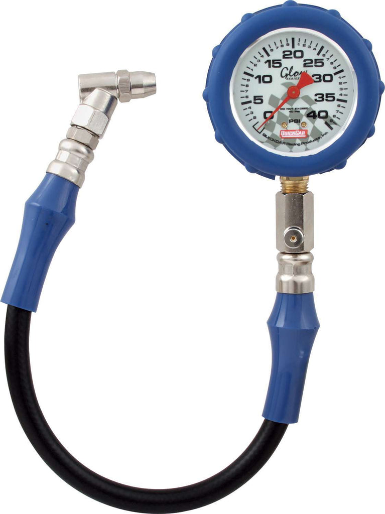 Quickcar RacingTire Gauge 40 PSI Glo Gauge