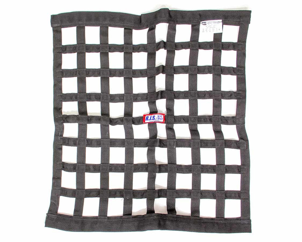 RJSRibbon Window Net 24x24 Black SFI