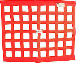 RJSRibbon Window Net 24x24 Red SFI