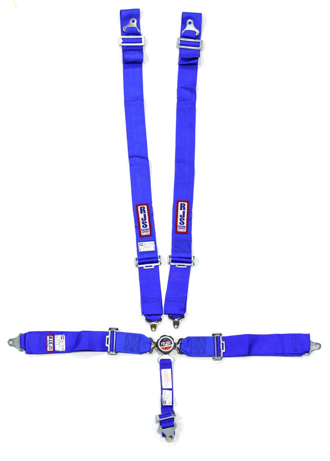 RJS5 Pt Harness System Q/R Blue Roll Bar 2in